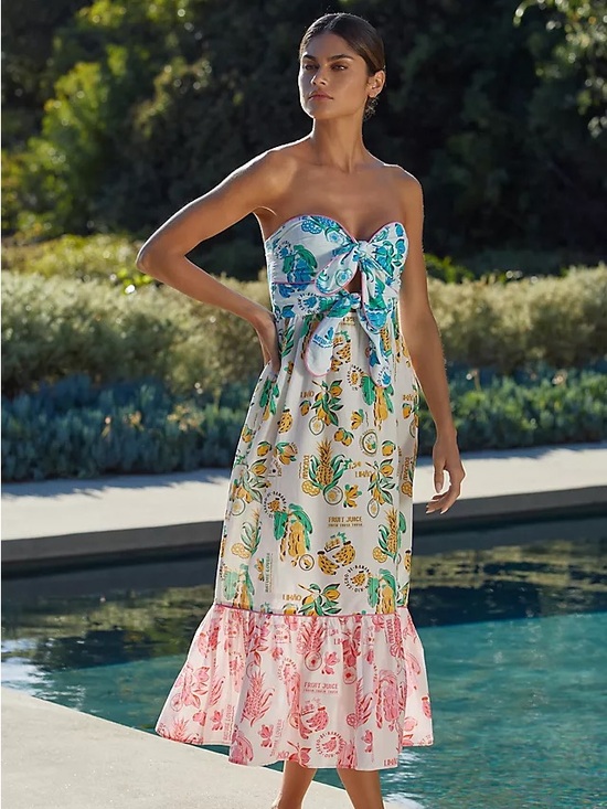 FARM Rio Dresses & Skirts - FARM RIO Tiered Cut Out MIDI Dress Size s